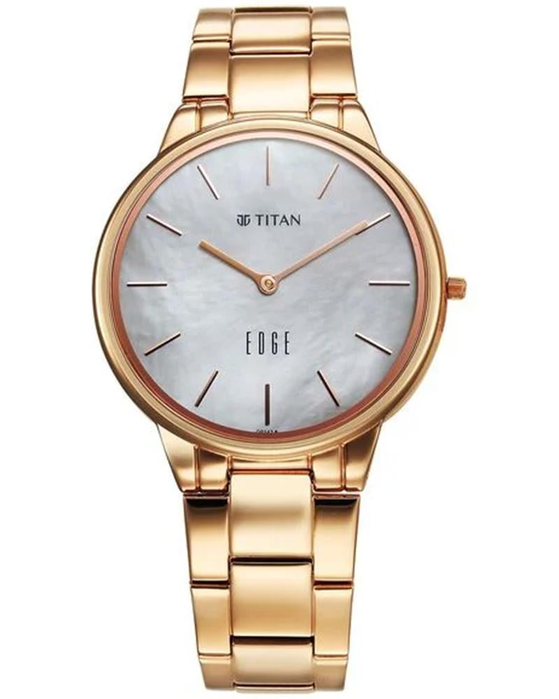 Titan women edge metal watch