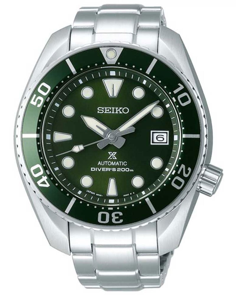 Seiko Men Prospex Round Green Watch