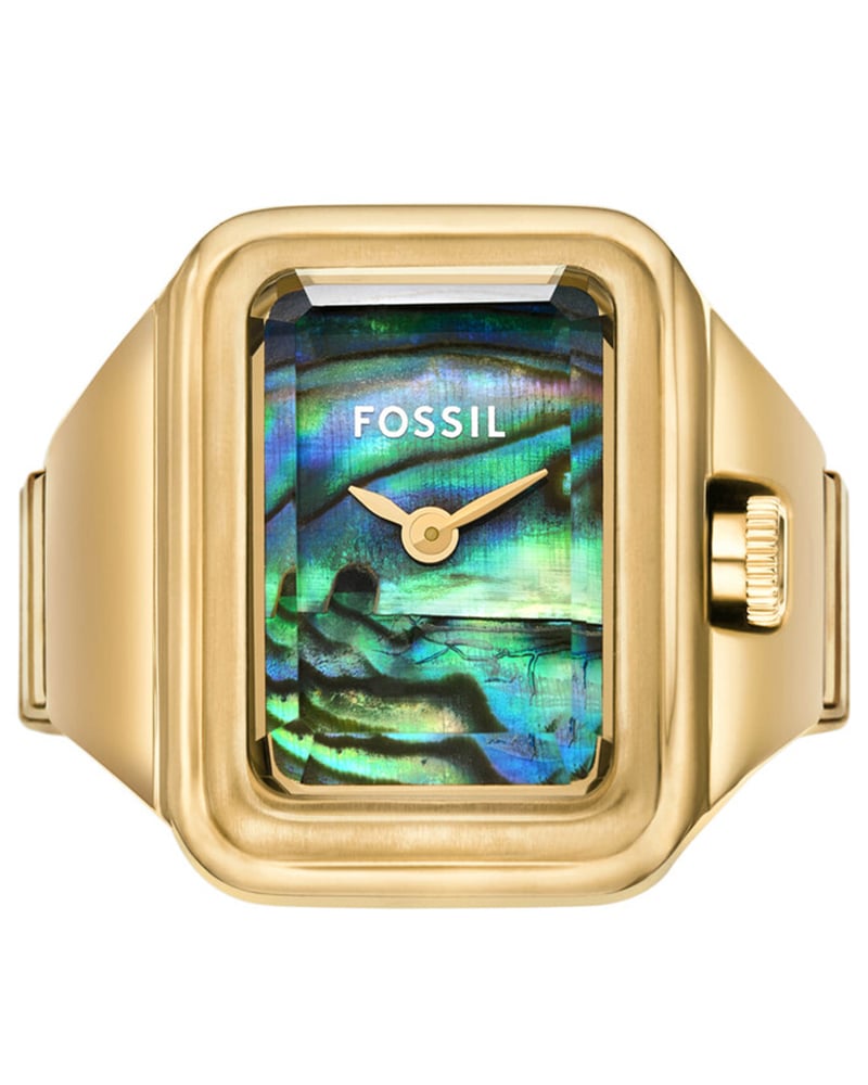 Fossil Women's Ring watch, Mother of Pearl Analogue Watch