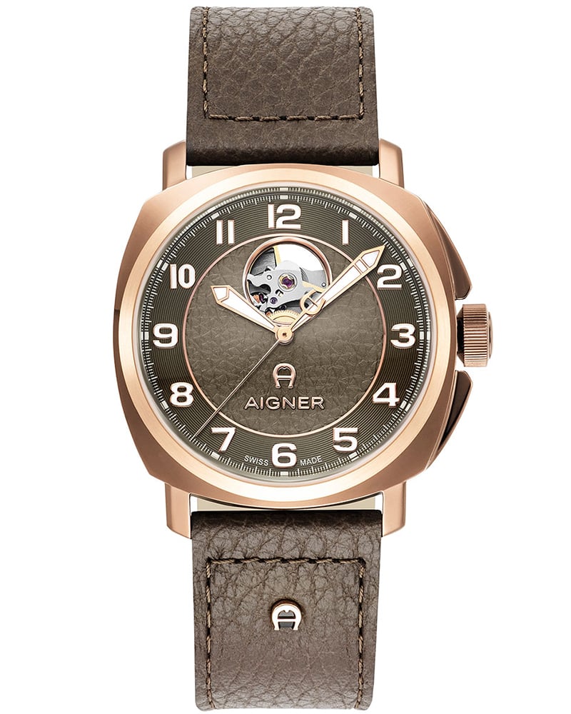 Aigner Cavallo Round Brown Men's Watch 