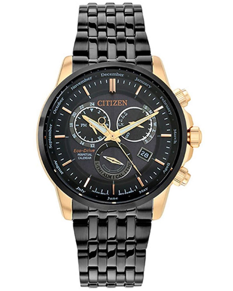 Citizen Men Perpetual calender Round Black Watches