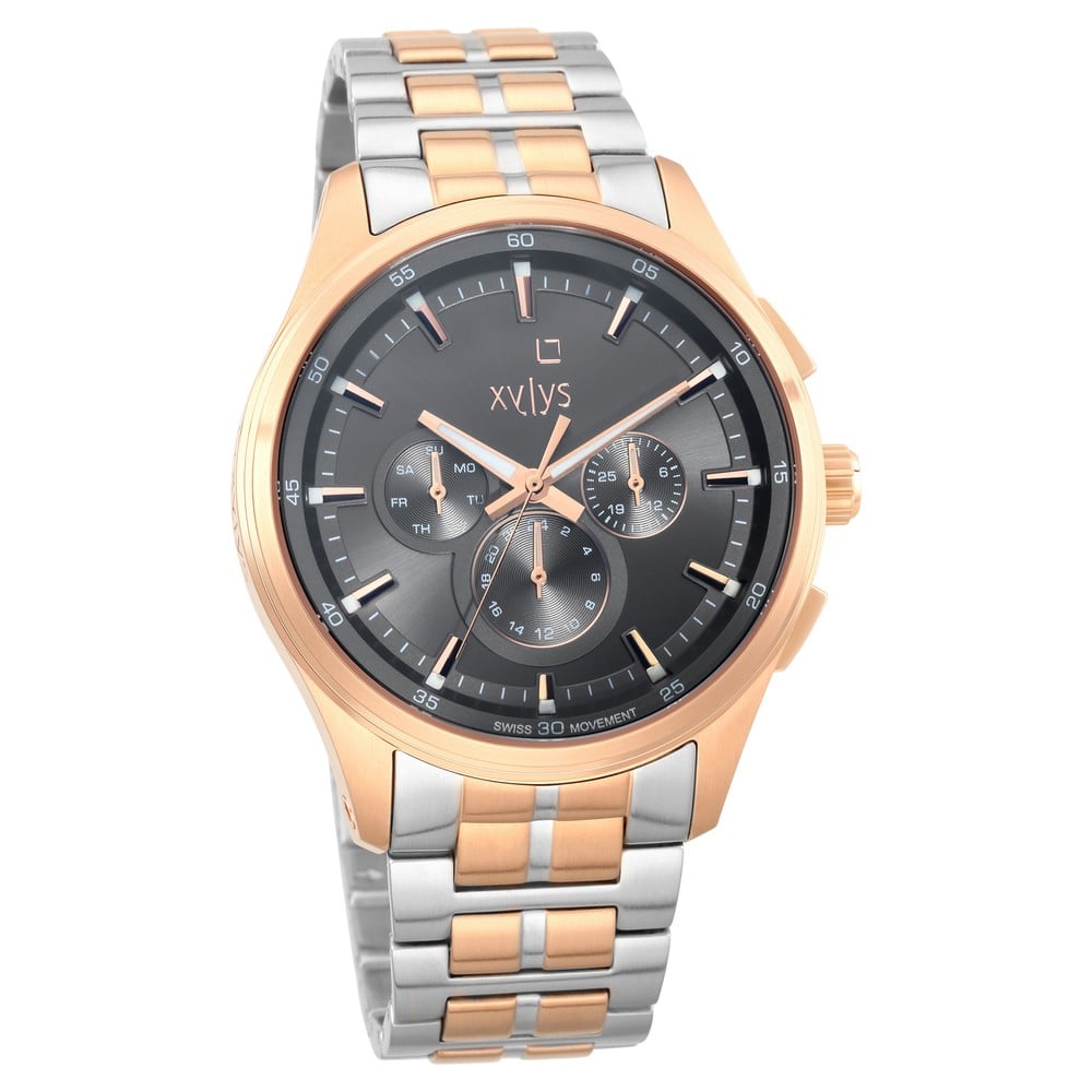 Xylys Classic Round Quartz Black Dial Men&rsquo;s Watch