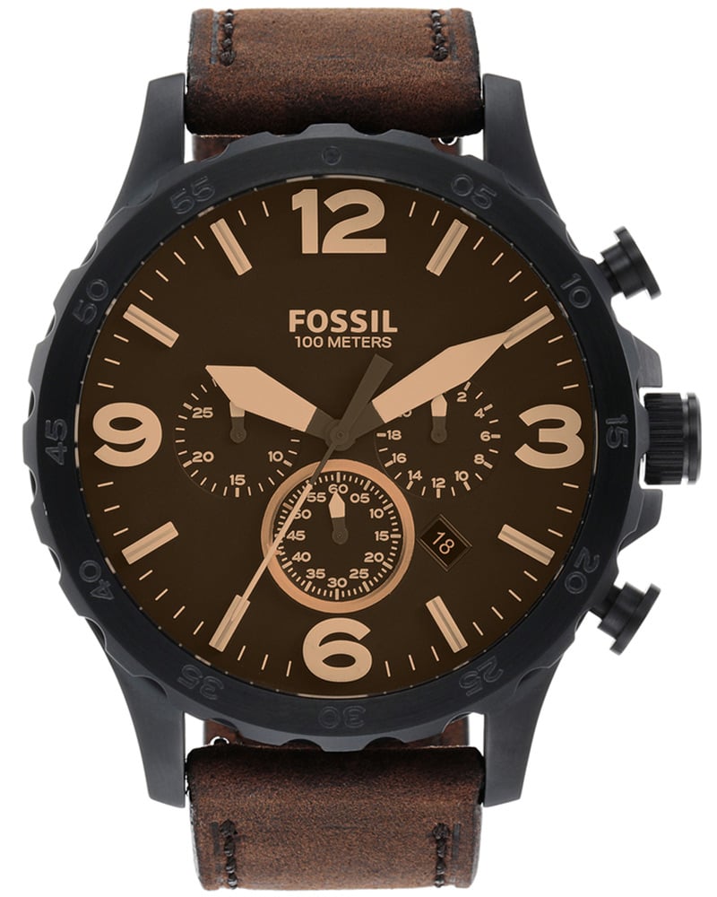 Fossil Men Nate Round Black Watch
