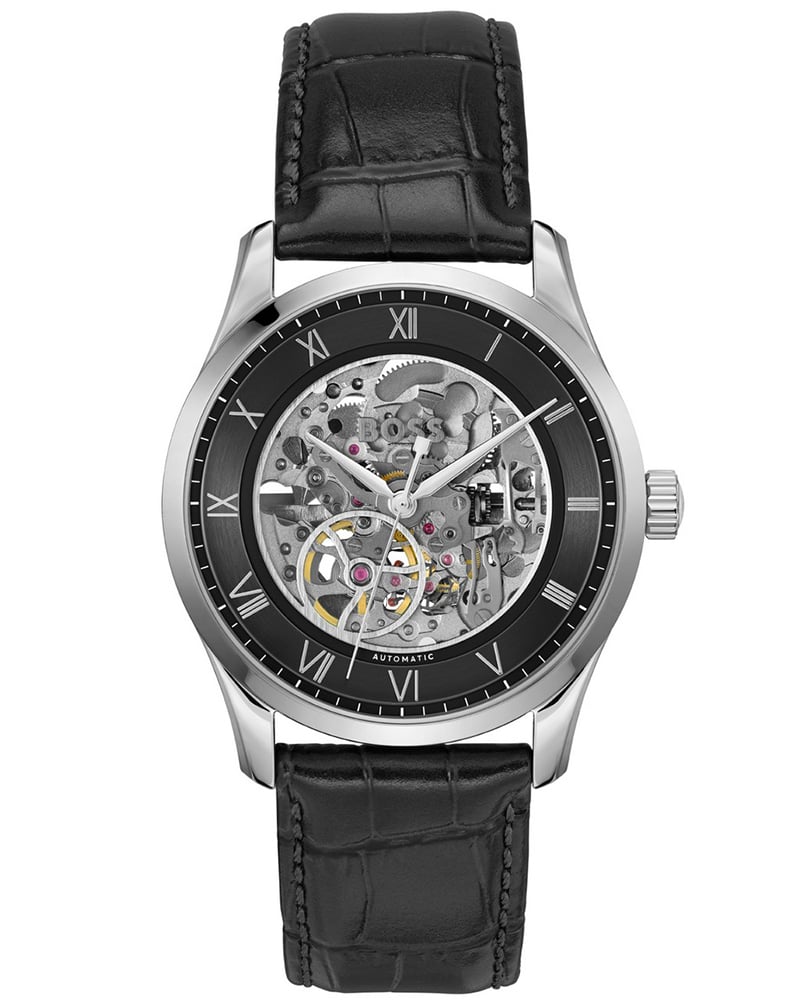 Boss Men Principle Skeleton Round Black Watch