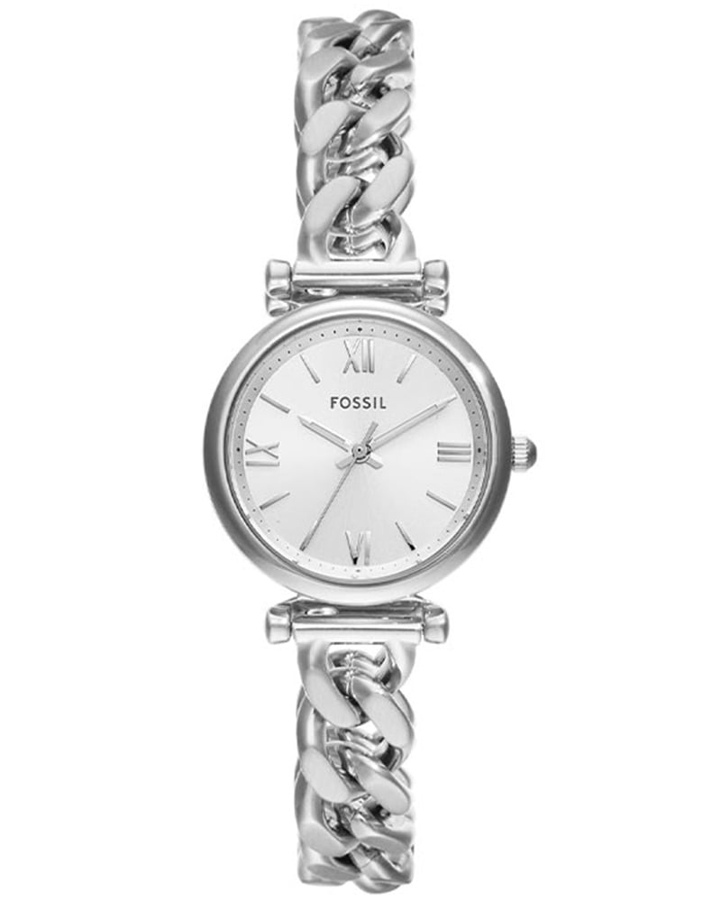Fossil Original Boyfriend Round Quartz Silver Dial Women Watch