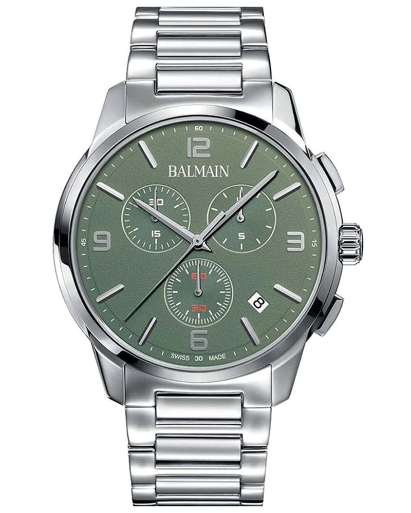 Balmain Men Round Green Watches