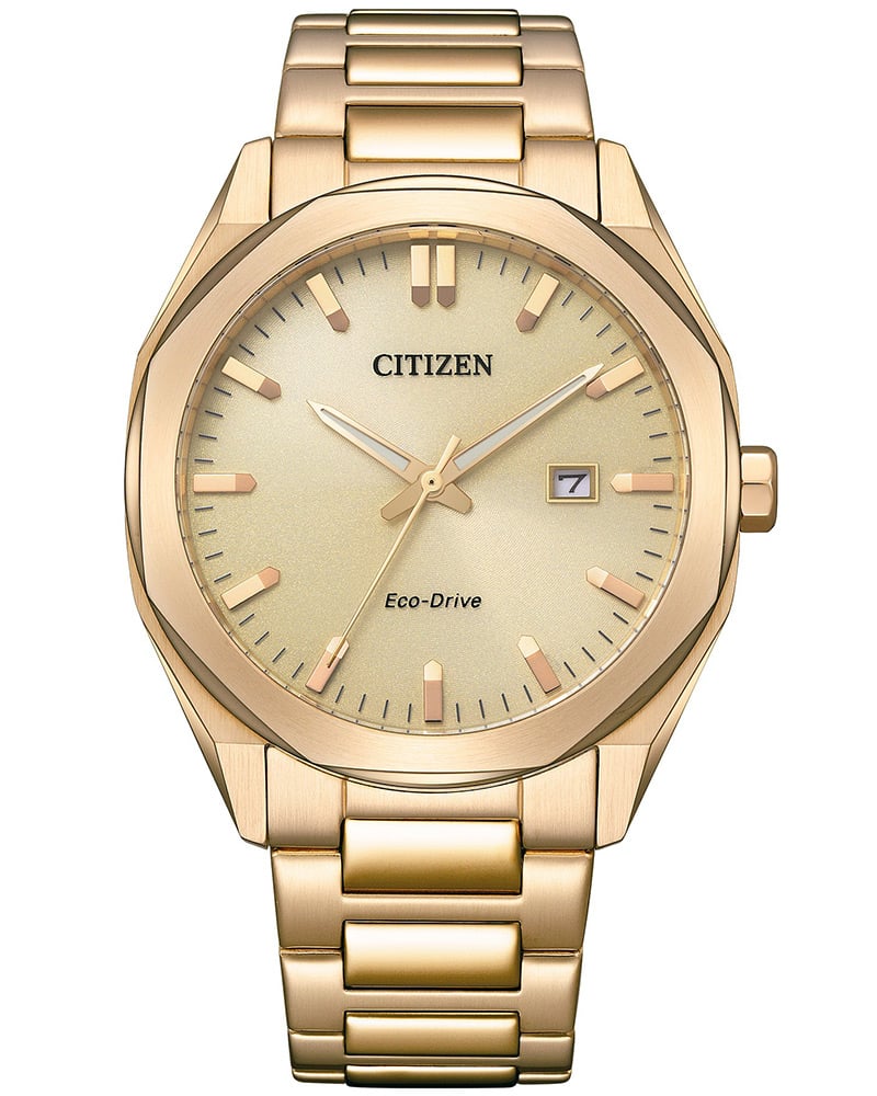 Citizen Eco Drive Basic Round Champagne Men's Watch