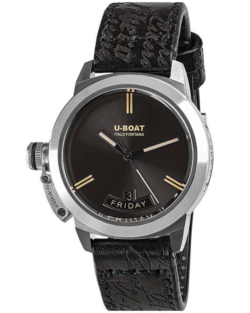 U Boat Classico Round Black Men's Watch 
