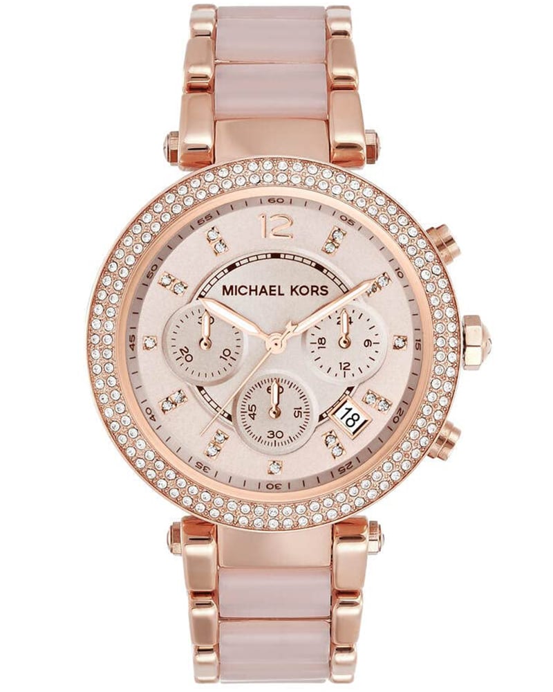 Michael Kors Women Round Rose Gold Watch &ndash; Chic, Secure, and Sleek
