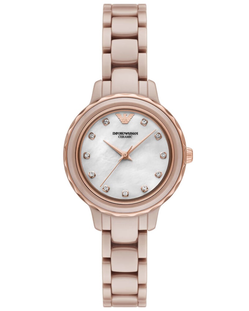Emporio Armani Women CLEO Mother of Pearl Analogue Watch