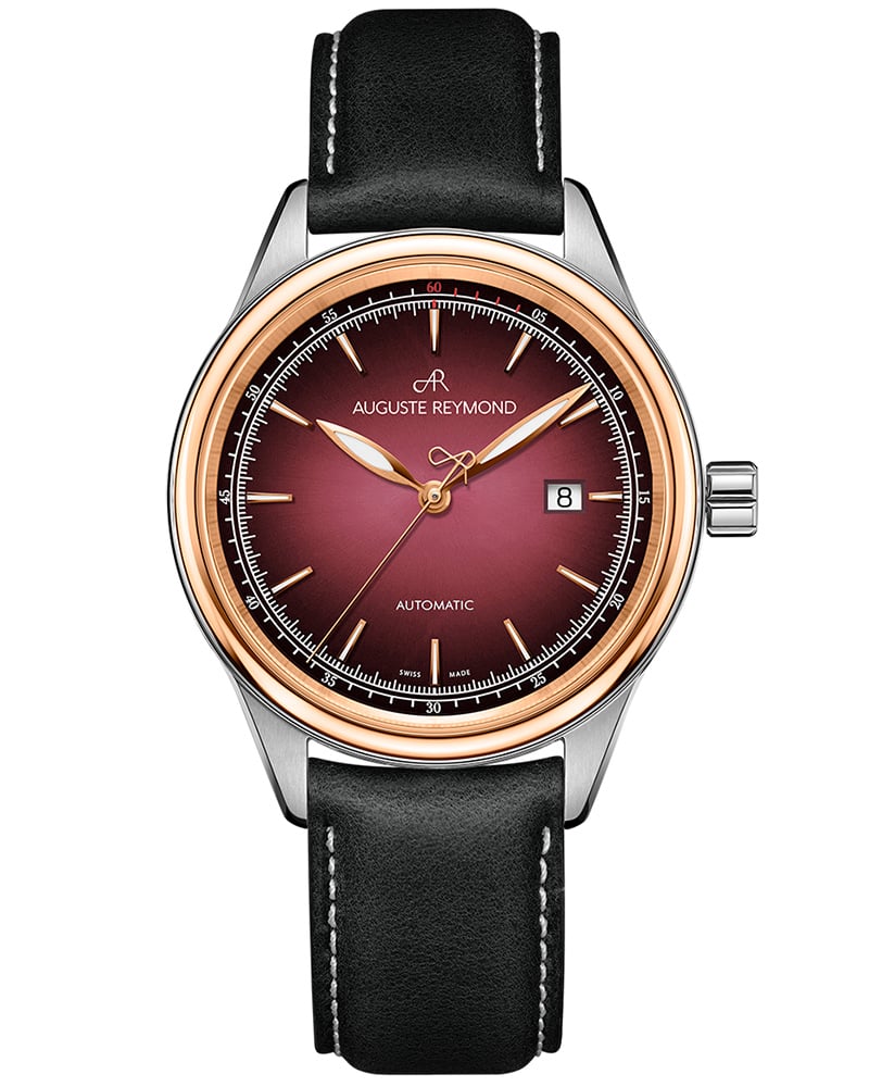 Auguste Reymond HERITAGE 1898 &ndash; A Round Burgundy Men's Watch