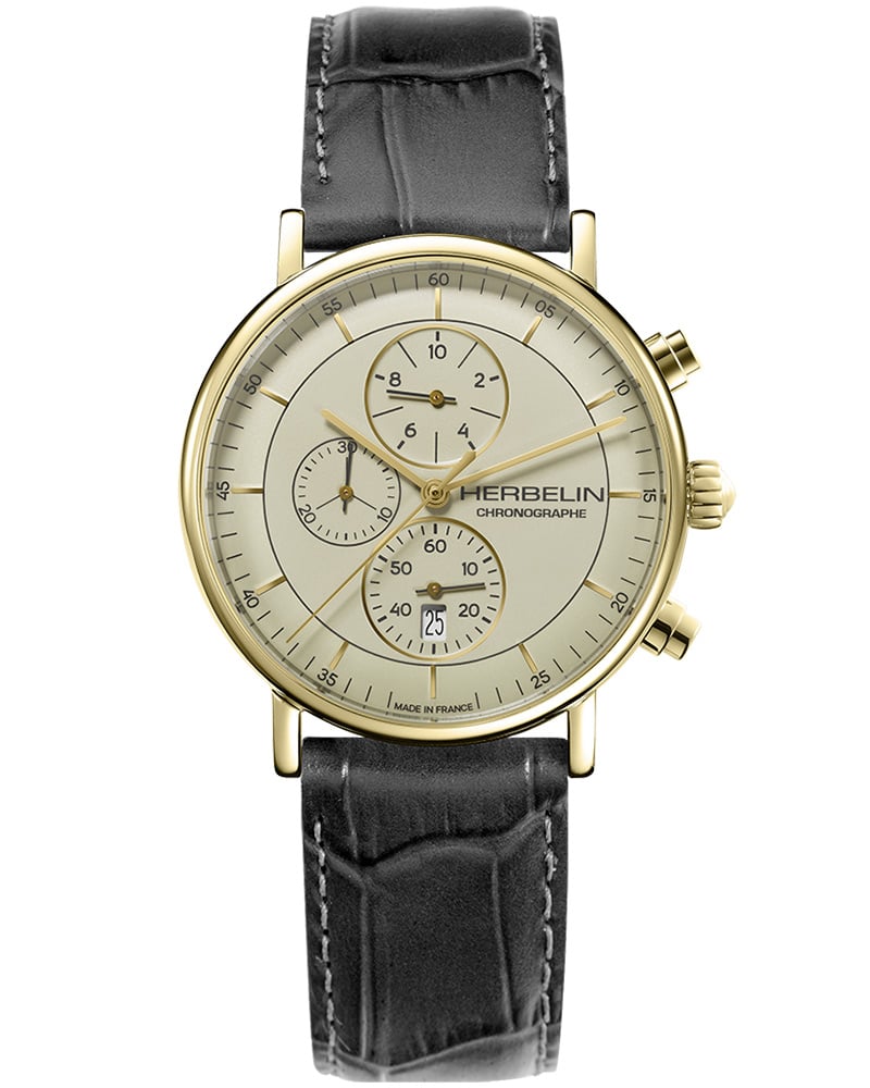 Herbelin Inspiration Round Beige Men's Watch 