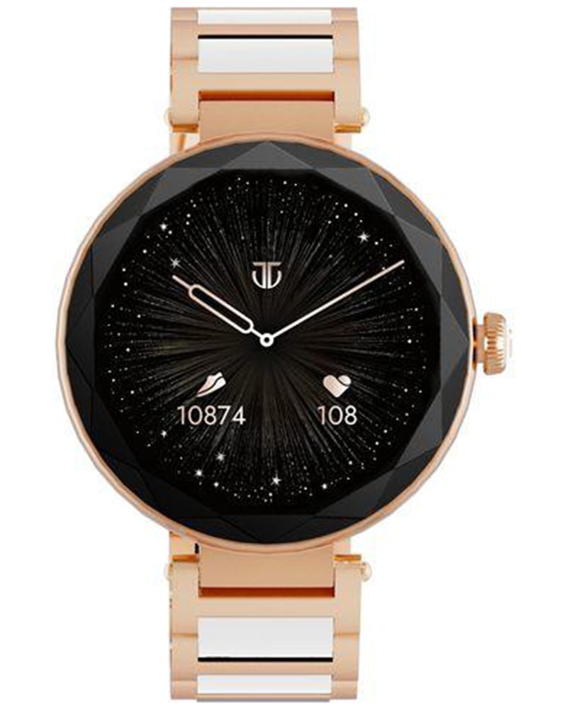 Titan Smart Elixir Round Rose Gold Heart Rate Monitor Women's Watch
