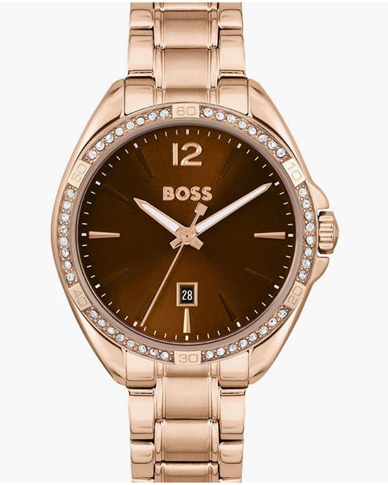 Boss Women Felina Round Brown Watch