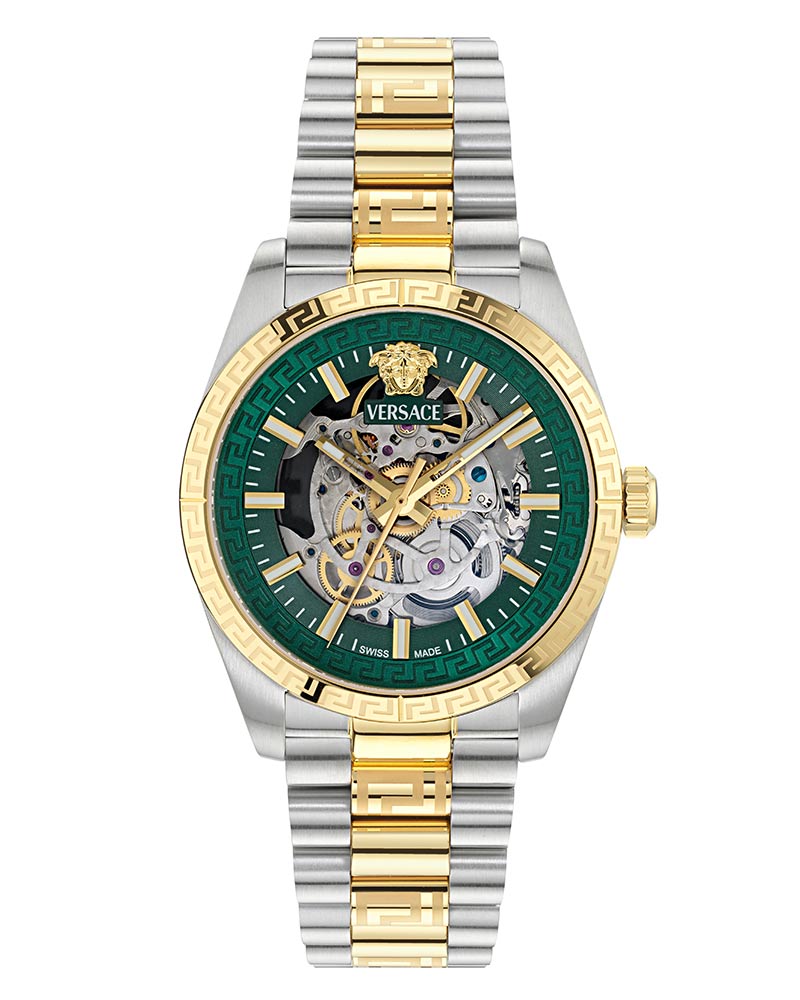 Versace Millenyium Automatic Round Green Men&rsquo;s Watch