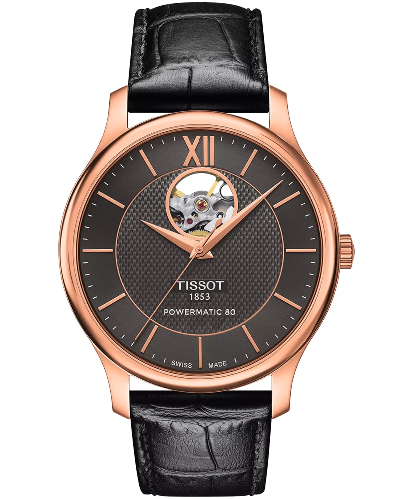 Tissot Tradition Round Automatic Brown Dial Watch
