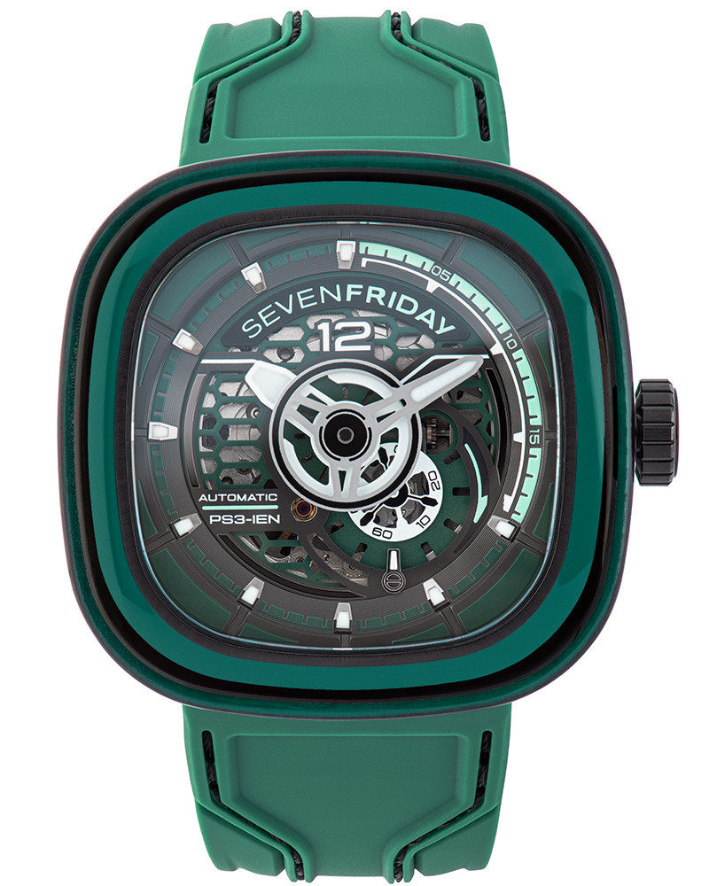 SEVENFRIDAY PS-Series Square Green Watch