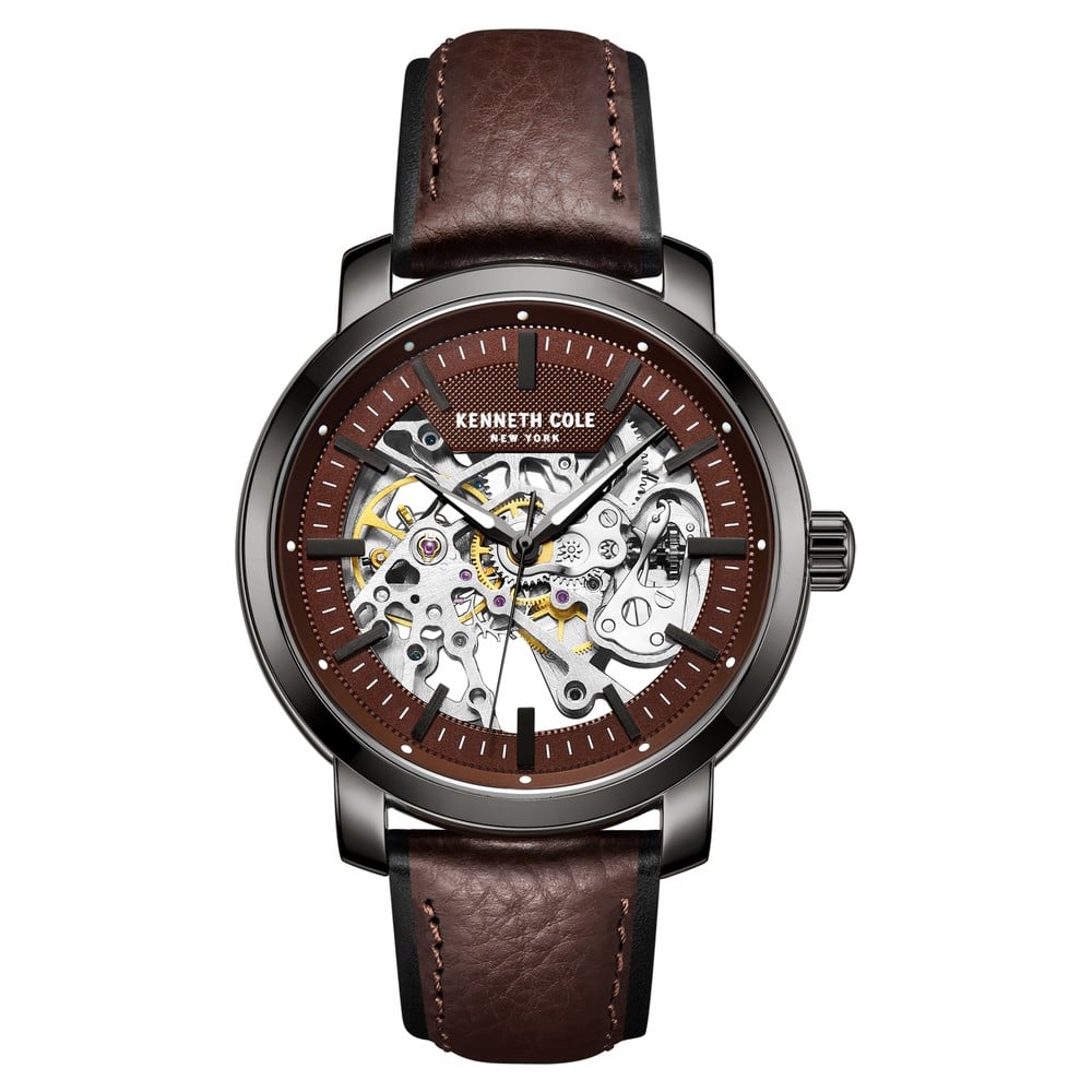 Kenneth Cole Men Automatic Round Brown Watches