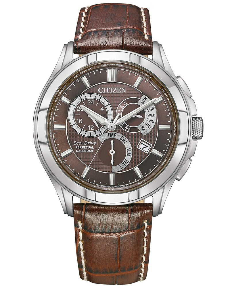 Citizen Men Perpetual Calendar Brown Dial