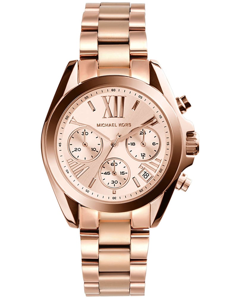 Michael Kors Bradshaw Round Rose Gold Watch For Women