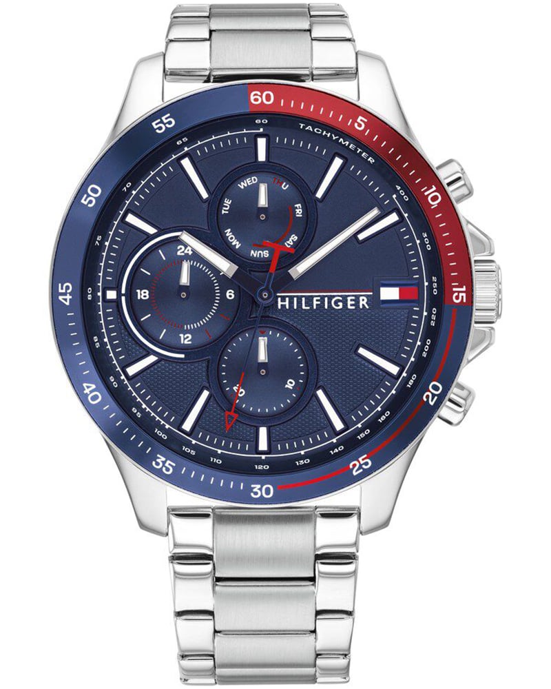 Tommy Hilfiger Men Round Blue Watch