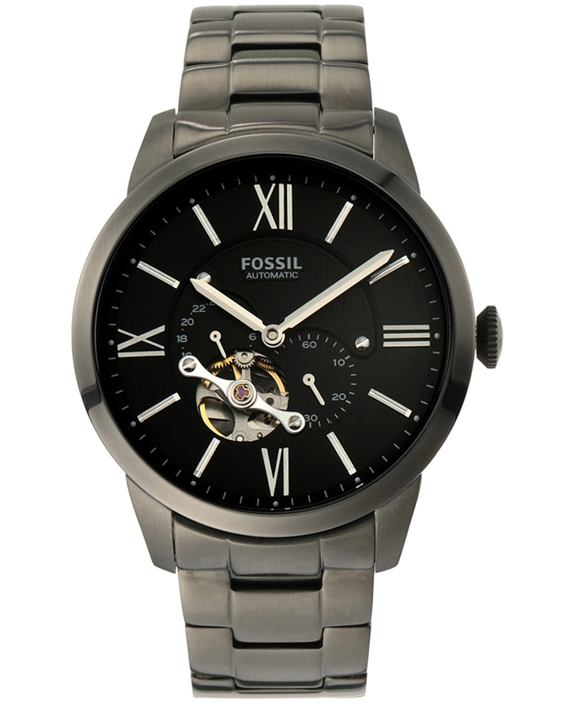 Fossil Townsman Auto Round Black Men's Watch