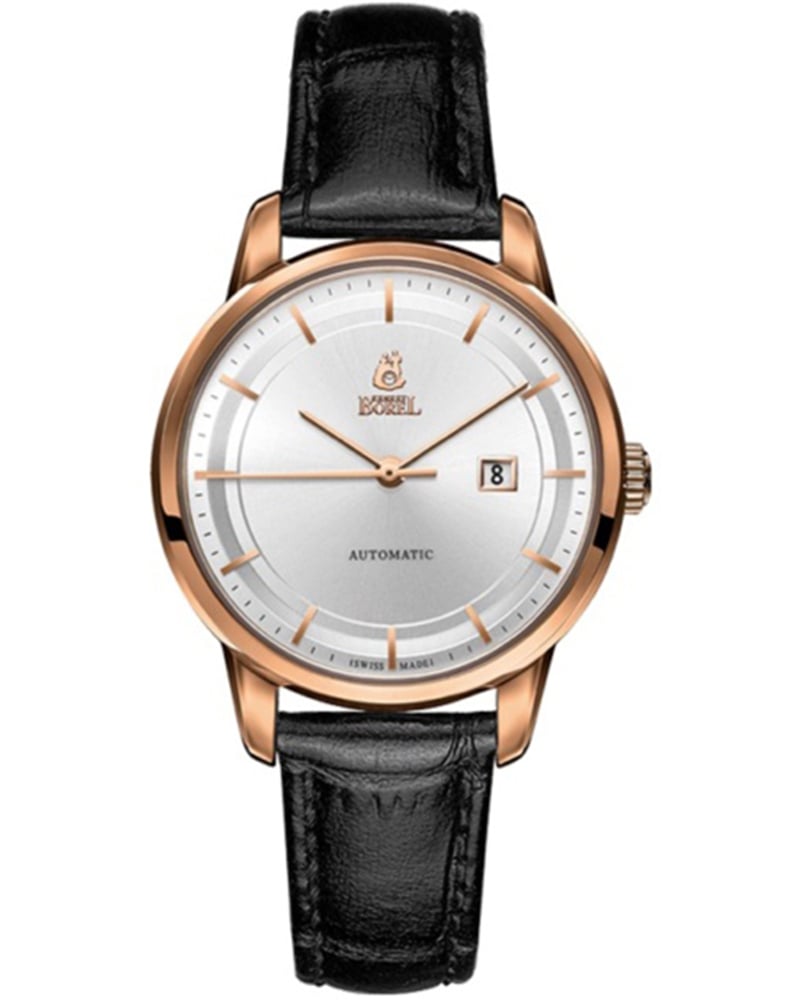 Ernest Borel Yally Round Silver Watch