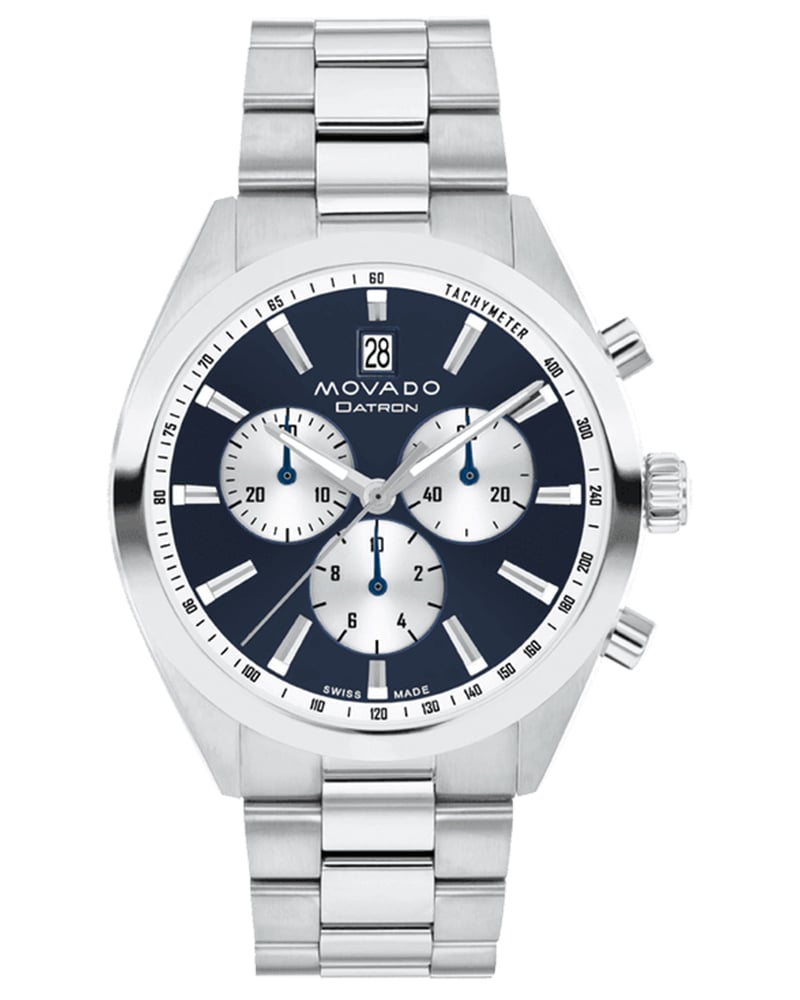 Movado Men Heritage Round Blue Watches