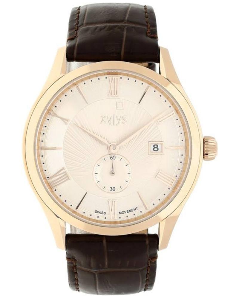 Xylys Round Quartz Beige Dial Men&rsquo;s Watch