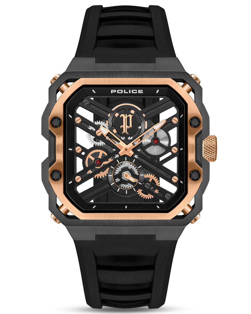 Police Men Black Analog Watch