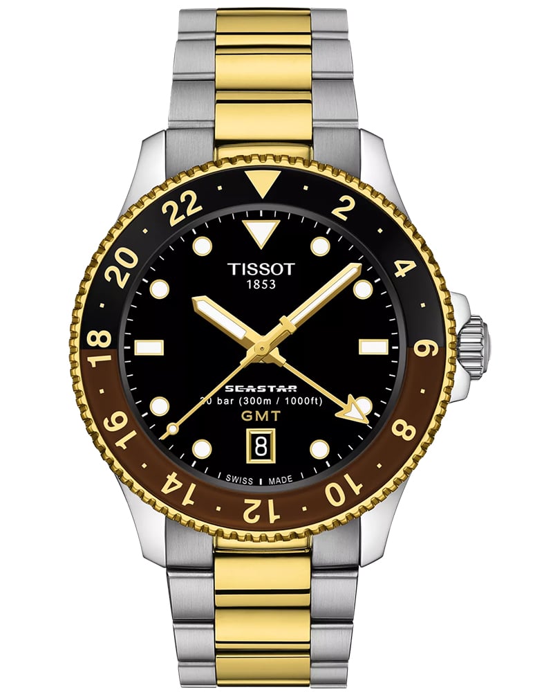 Tissot Seastar 1000 Round Black Men's Watch