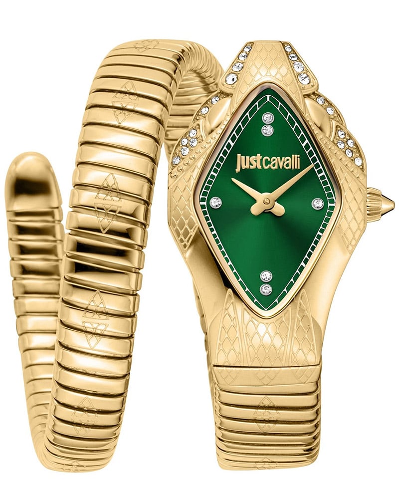 Just Cavalli Ferocious Square Dark Green Women's Watch 