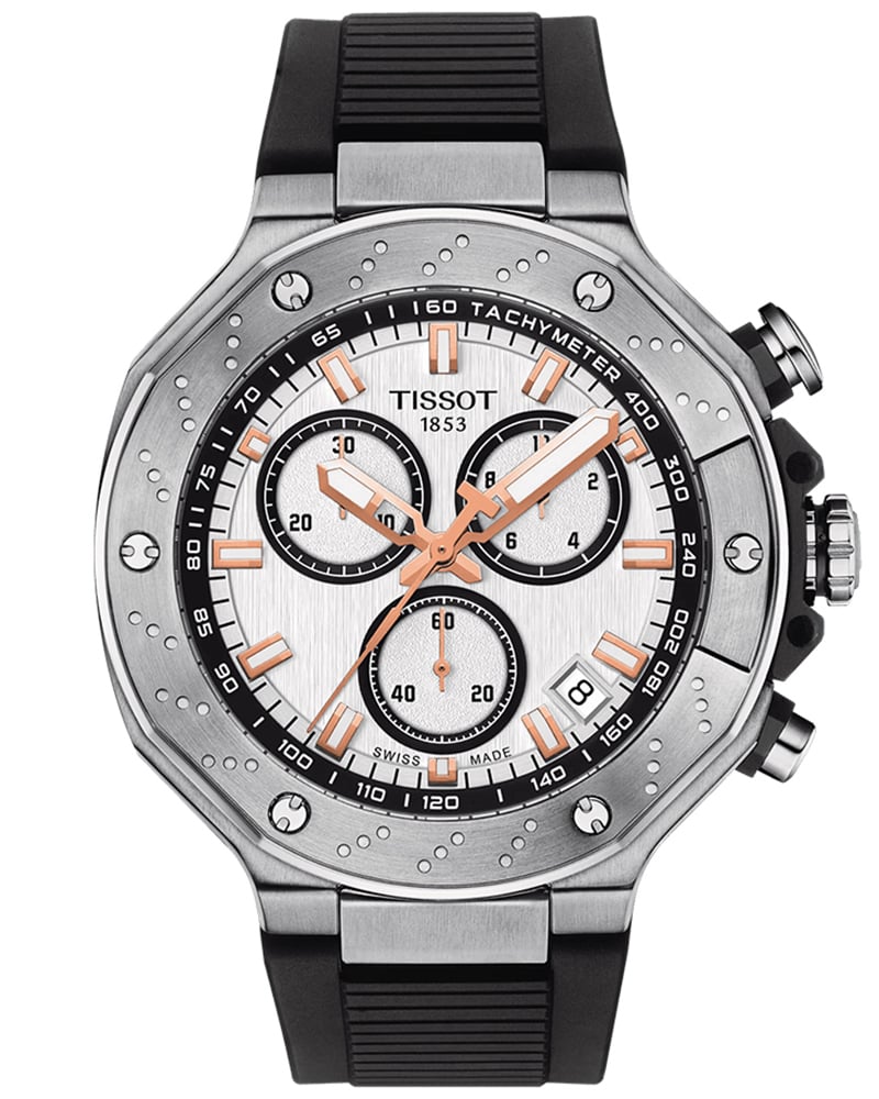 Tissot T-RACE Round White Men&rsquo;s Watch
