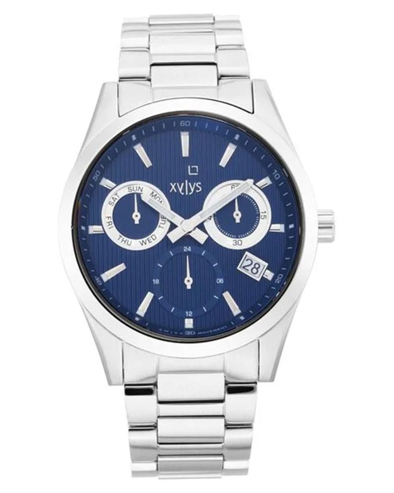 Xylys Classic Round Quartz Blue Dial Men&rsquo;s Watch