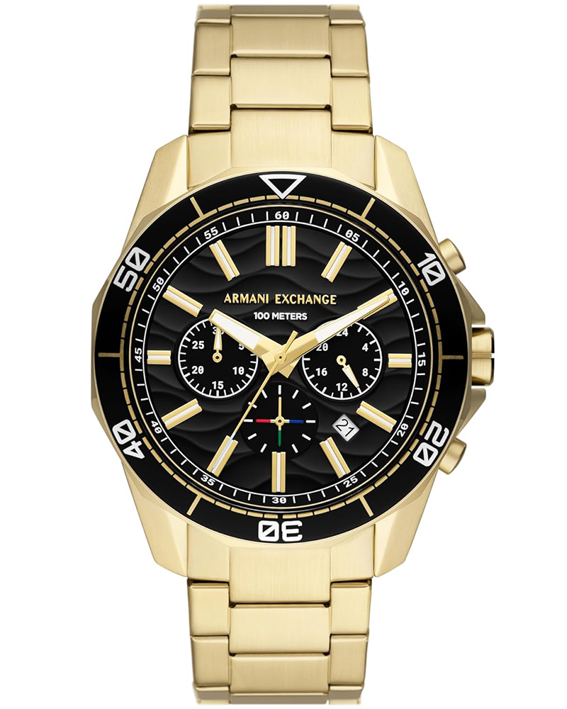Armani black MEN&rsquo;s watch