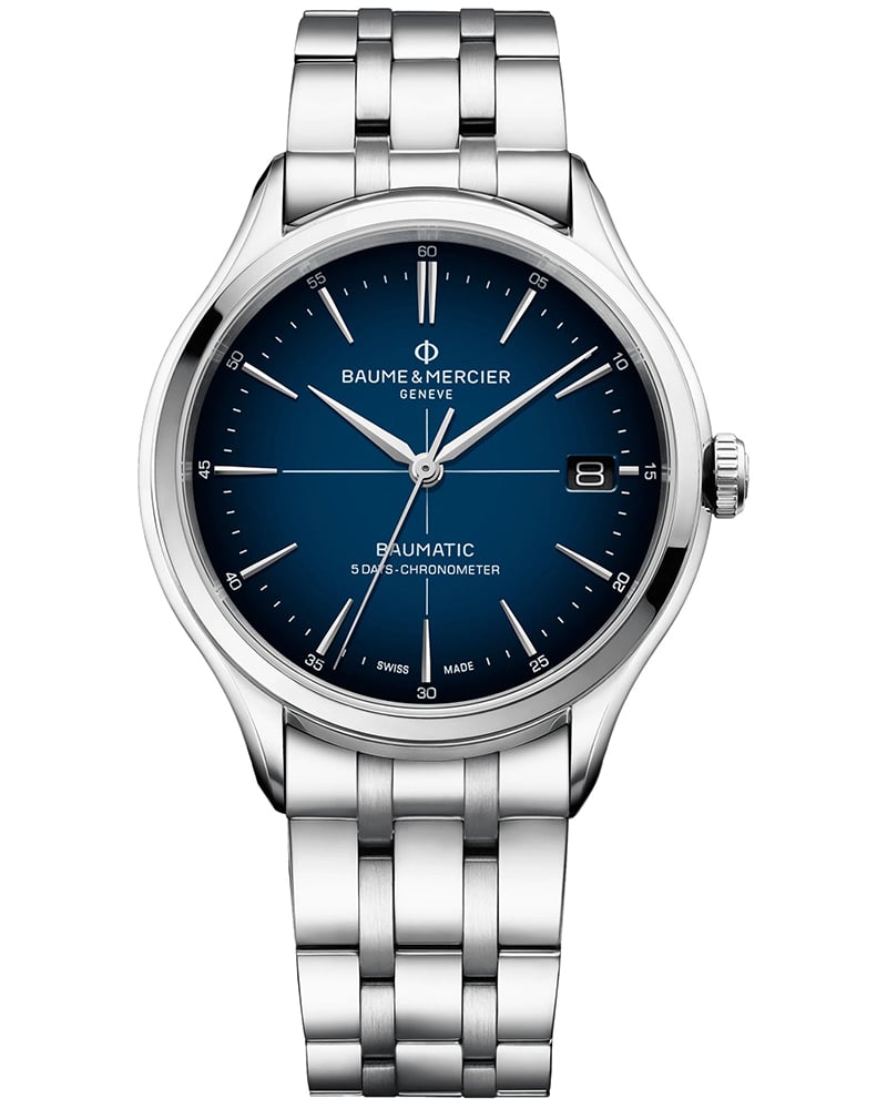 Baume Et Mercier Men Clifton Blue Analog Watch 