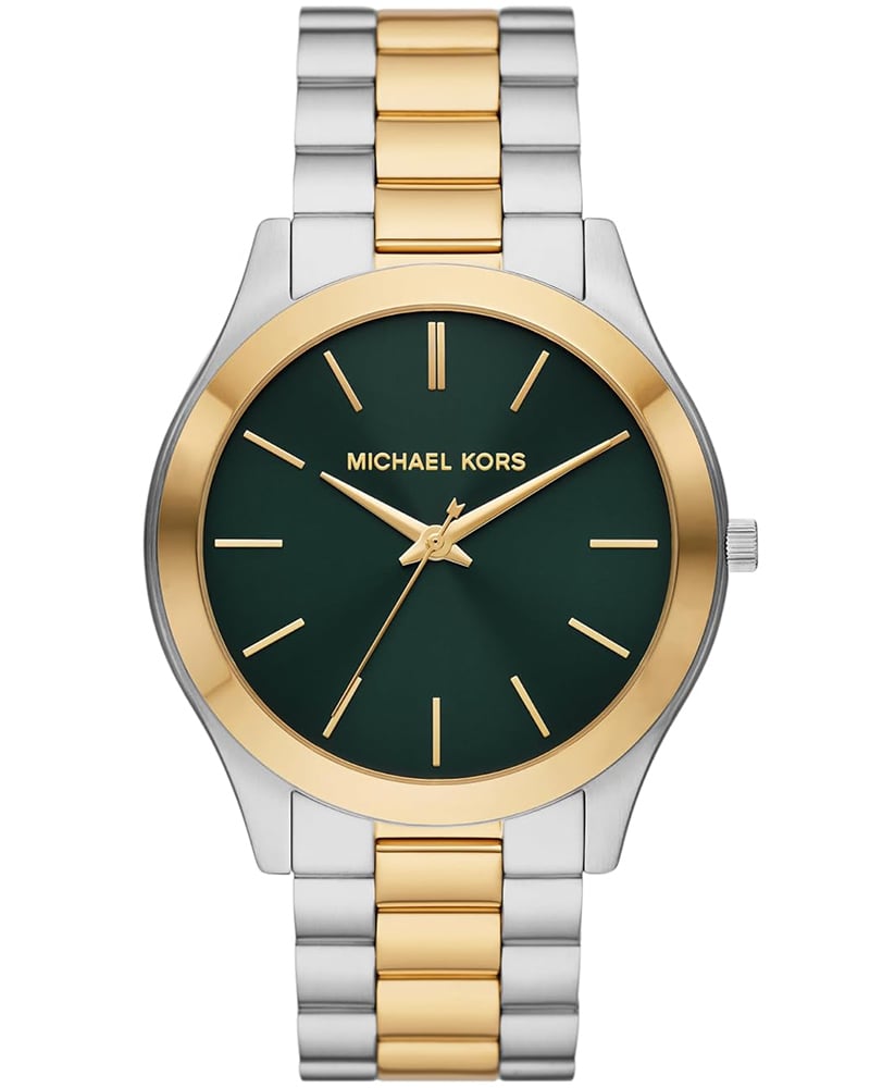 Michael Kors Men Runway Round Green Watch