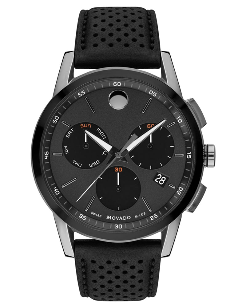 Movado Men MUSEUM Round Black Watches