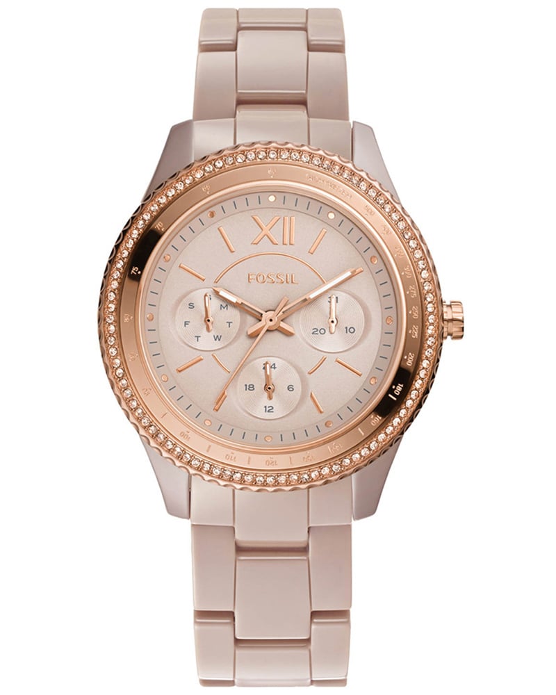 Fossil Women Round Rose Gold Watches